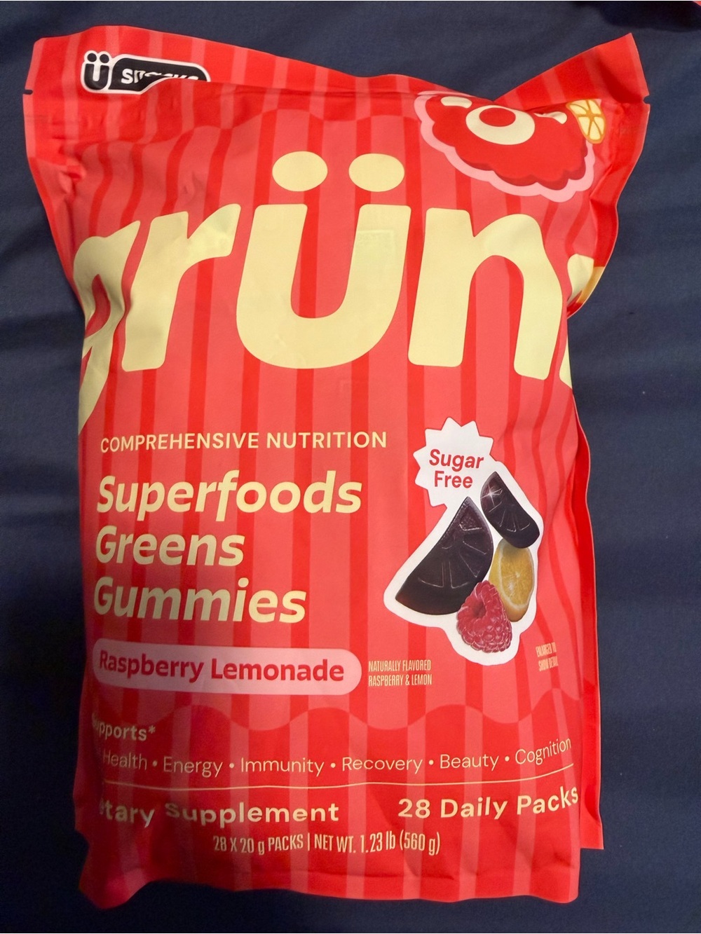 Gruns Raspberry Lemonade Sugar Free Limited Edition, 28 Pack Brand New Sealed!